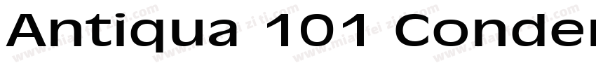 Antiqua 101 Condensed Bold字体转换